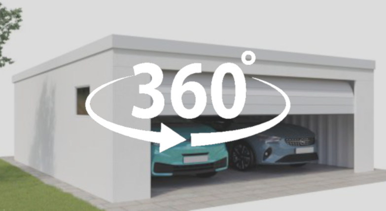 360 Grad Ansicht der Ultima Doppelgarage