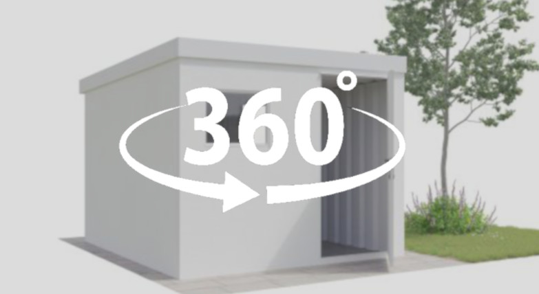 360 Grad Ansicht unser Superior Geraetehaus
