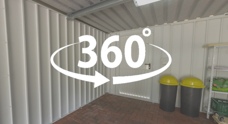 360 Grad Innenansicht Fertiggarage Durobox Einzelgarage