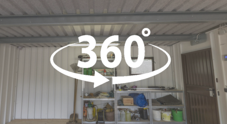 360 Grad Innenansicht Fertiggarage Durobox Doppelgarage Deluxe